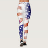 Leggings Guêtres de drapeau américain des Etats-Unis (Dos)