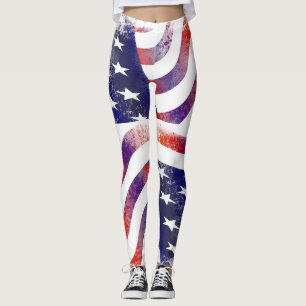 Leggings Guêtres de drapeau américain des Etats-Unis