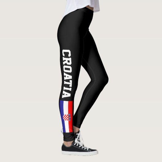 Leggings Guêtres de drapeau de la Croatie pour la séance (Droite)
