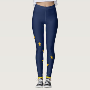 Leggings Guêtres de drapeau de l'Alaska