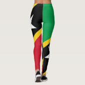 Leggings Guêtres de drapeau de St.Kitts et du Niévès (Dos)