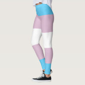 Leggings Guêtres de drapeau de transsexuel (Gauche)