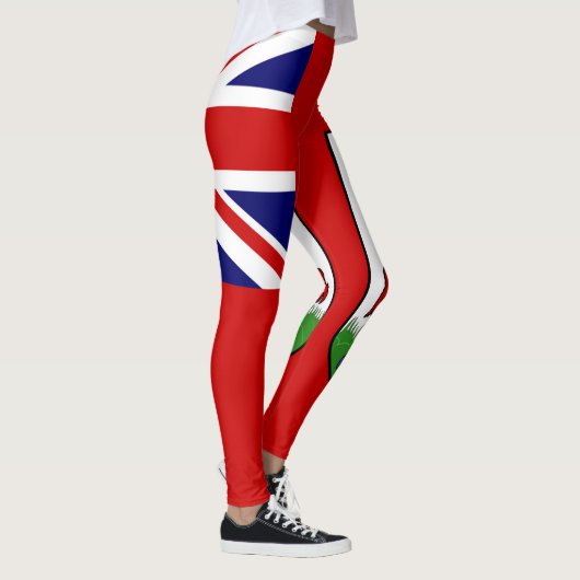 Leggings Guêtres de drapeau des Bermudes (Droite)
