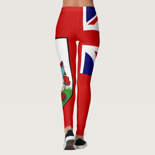 Leggings Guêtres de drapeau des Bermudes (Dos)