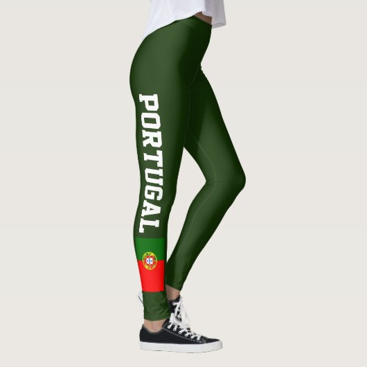 Leggings Guêtres de drapeau du Portugal pour le yoga de (Droite)
