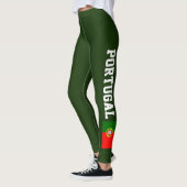 Leggings Guêtres de drapeau du Portugal pour le yoga de (Gauche)