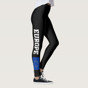 Leggings Guêtres de drapeau d'Union européenne pour la