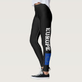 Leggings Guêtres de drapeau d'Union européenne pour la (Gauche)