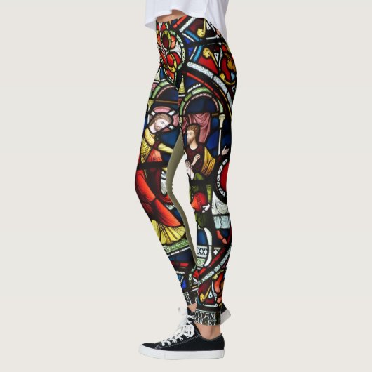 Leggings Guêtres de fenêtre d'église en verre souillé (Gauche)