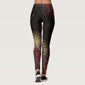 Leggings Guêtres de feux d'artifice (Dos)