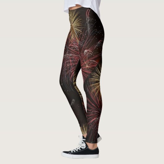 Leggings Guêtres de feux d'artifice (Gauche)