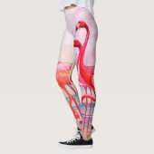 Leggings Guêtres de Flamants roses (Gauche)
