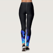 Leggings Guêtres de flamme bleue (Dos)