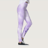 Leggings Guêtres de fleur de crocus de lavande (Droite)