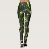 Leggings Guêtres de fleur de passion (Dos)