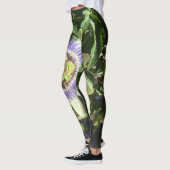 Leggings Guêtres de fleur de passion (Gauche)