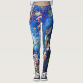 Leggings Guêtres de fleurs de cerisier (Devant)