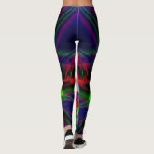 Leggings Guêtres de fractale, jus de scarabée (Dos)