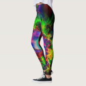 Leggings Guêtres de fractale, jus de scarabée (Gauche)