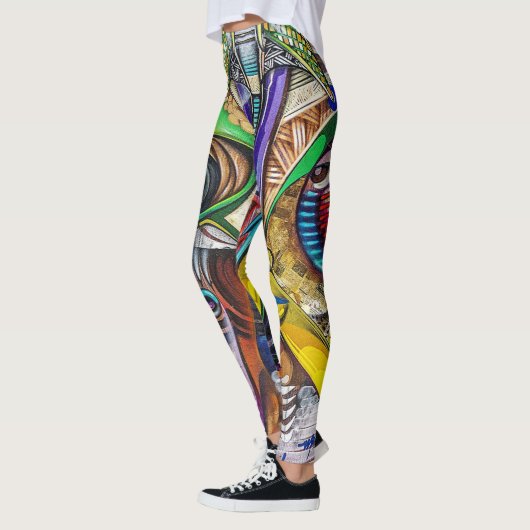 Leggings Guêtres de graffiti (Gauche)