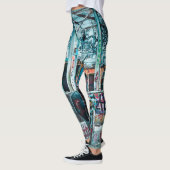 Leggings Guêtres de graffiti d'art de rue (Gauche)