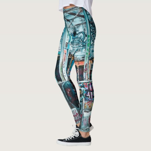 Leggings Guêtres de graffiti d'art de rue (Gauche)