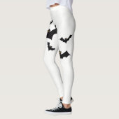 Leggings Guêtres de Halloween de motif de batte (Gauche)