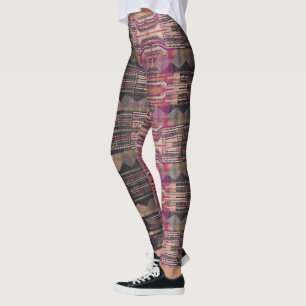 Leggings Guêtres de HAMbyWG - olive rose noire
