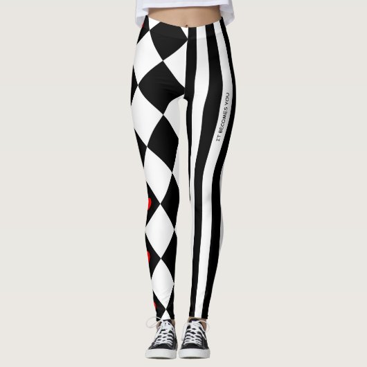 Leggings Guêtres de harlequin (Devant)