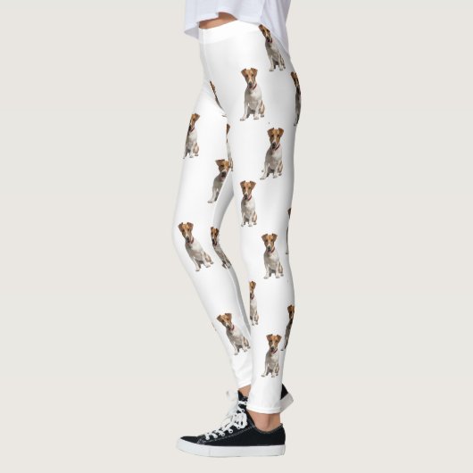 Leggings Guêtres de Jack Russel Terrier des femmes (Gauche)