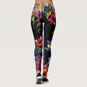 Leggings Guêtres de jardin de papillon de Boho (Dos)
