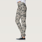 Leggings Guêtres de jeu de mots croisé (Gauche)