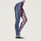 Leggings Guêtres de kaléidoscope d'améthyste avec des (Droite)