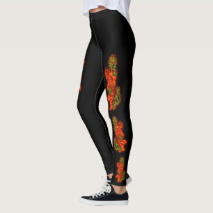 Leggings Guêtres de Koi de Japonais