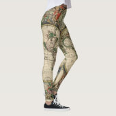 Leggings Guêtres de la carte 1689 du monde (Droite)