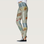 Leggings Guêtres de l'Ecosse - symboles écossais (Gauche)