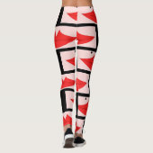 Leggings Guêtres de lèvre de forme physique de Foxey Moxey (Dos)