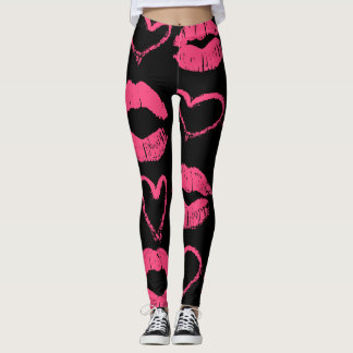Leggings Guêtres de lèvres d'amour