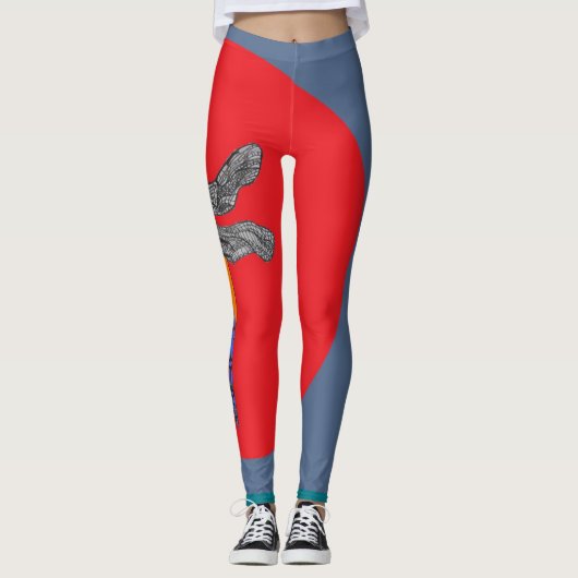 Leggings guêtres de libellule (Devant)