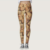 Leggings Guêtres de liège de bouteille de vin (Devant)