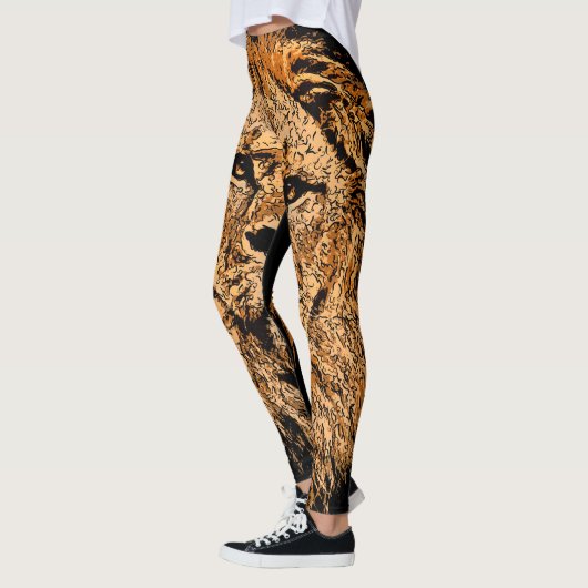 Leggings Guêtres de lion (Gauche)