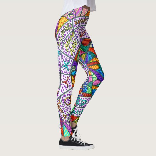 Leggings Guêtres de Lumination de tarot (Droite)