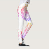 Leggings Guêtres de mandala d'arc-en-ciel (Droite)