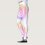 Leggings Guêtres de mandala d'arc-en-ciel (Gauche)
