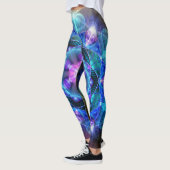 Leggings Guêtres de mandala de fleur de Fibonacci (Gauche)