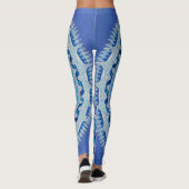 Leggings Guêtres de mandala de glace (Dos)