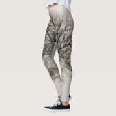 Leggings Guêtres de mandala pour le yoga et Pilates (Gauche)