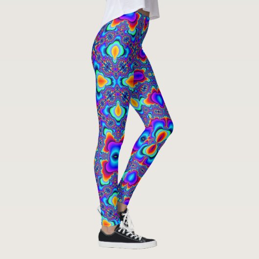 LEGGINGS GUÊTRES DE MARDI GRAS (EXPLOSION DE FRACTALE) (Droite)