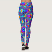 LEGGINGS GUÊTRES DE MARDI GRAS (EXPLOSION DE FRACTALE) (Dos)