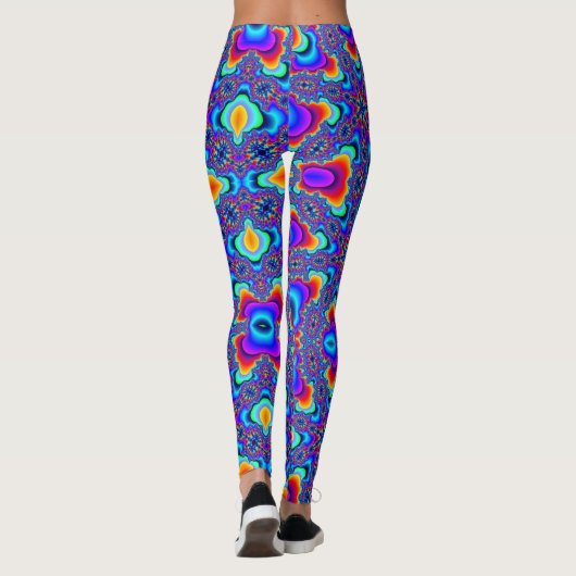 LEGGINGS GUÊTRES DE MARDI GRAS (EXPLOSION DE FRACTALE) (Dos)